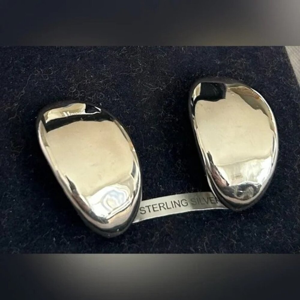 Harrods Sterling Silver Clip On Earrings
